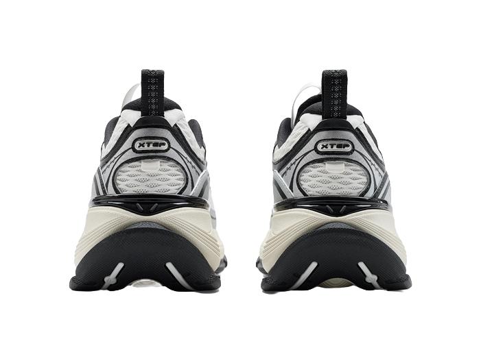 XTEP Basque 2 Abrasion Resistant Lightweight Rebound Low Top Casual Shoes Men's White Black Gray 