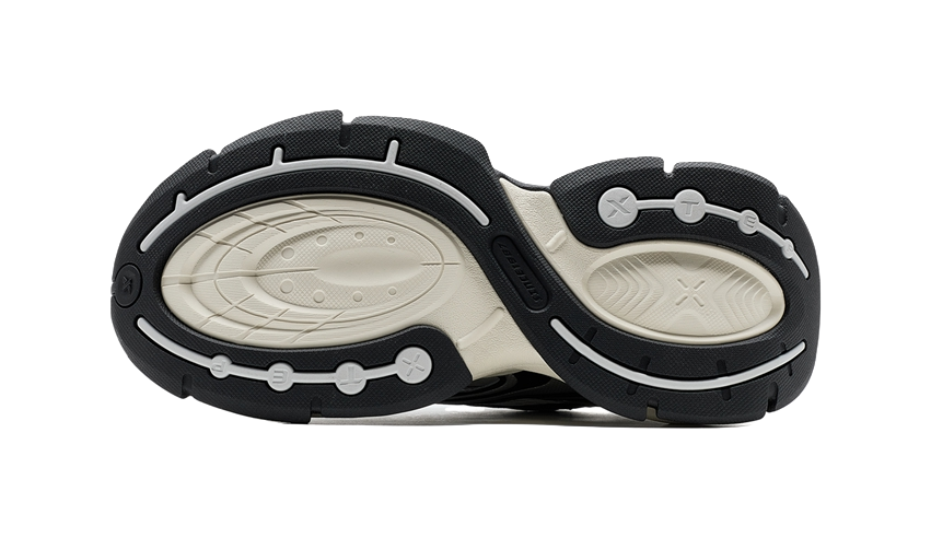 XTEP Basque 2 Abrasion Resistant Lightweight Rebound Low Top Casual Shoes Men's White Black Gray 