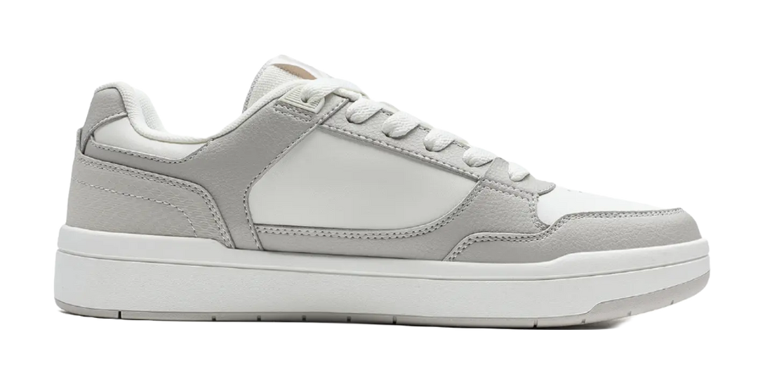 XTEP Clover White 3.0 Air Force 1 Wear resistant And Lightweight Low top Skateboard Shoes Men's Gray White 
