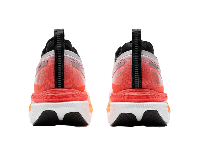 XTEP Cushioned Slip-Resistant Abrasion-Resistant Low-Top Long Distance Running Running Shoes Unisex White Red Black 