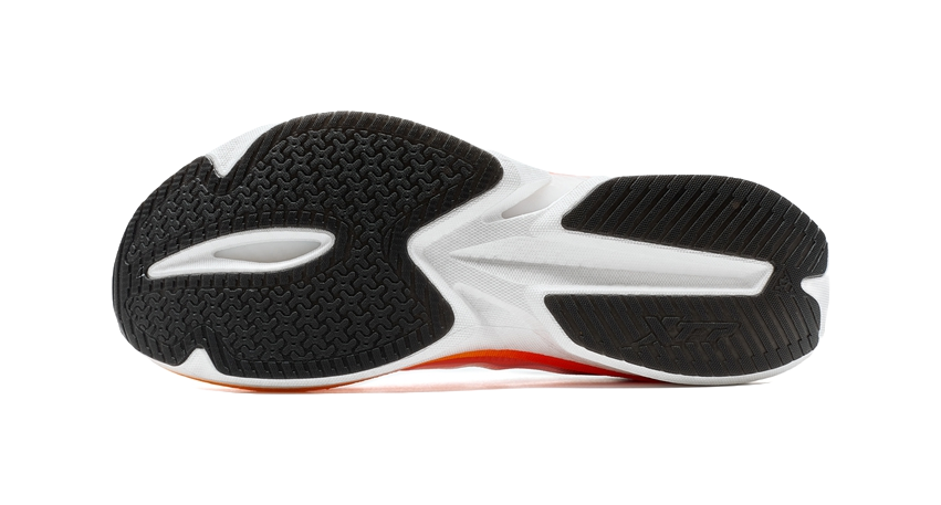 XTEP Cushioned Slip-Resistant Abrasion-Resistant Low-Top Long Distance Running Running Shoes Unisex White Red Black 