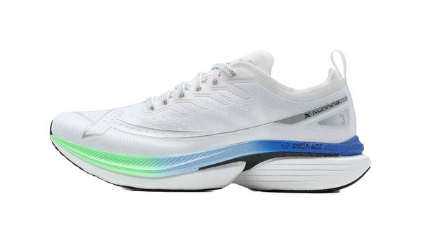 XTEP Cushioning Anti Slip Wear Resistant Coverage Support Rebound Low Top Training Running Shoes Men's White Blue Green 