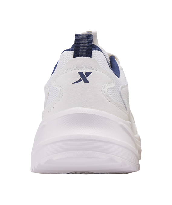 XTEP Cushioning Slip Resistant Lightweight Rebound Low top Casual Training City Commute Running Shoes Men's Sail White 