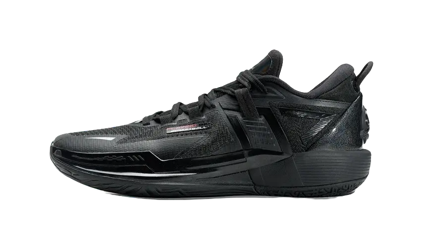 XTEP Cushioning, Slip Resistant, And Abrasion Resistant Low Top Basketball Shoes Mens Black Sun Red 