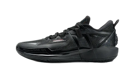 XTEP Cushioning, Slip Resistant, And Abrasion Resistant Low Top Basketball Shoes Mens Black Sun Red 