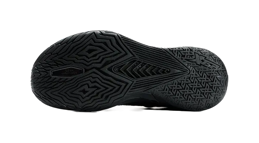 XTEP Cushioning, Slip Resistant, And Abrasion Resistant Low Top Basketball Shoes Mens Black Sun Red 