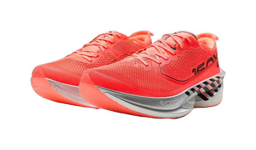 XTEP Cushioning, Wear Resistant Low top Carbon Plate Marathon Training Race Running Shoes Men's Super Orange Black 