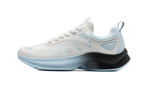 XTEP Feather Abrasion Resistant Breathable Coverage Low top Casual Running Shoes Men's White Blue 