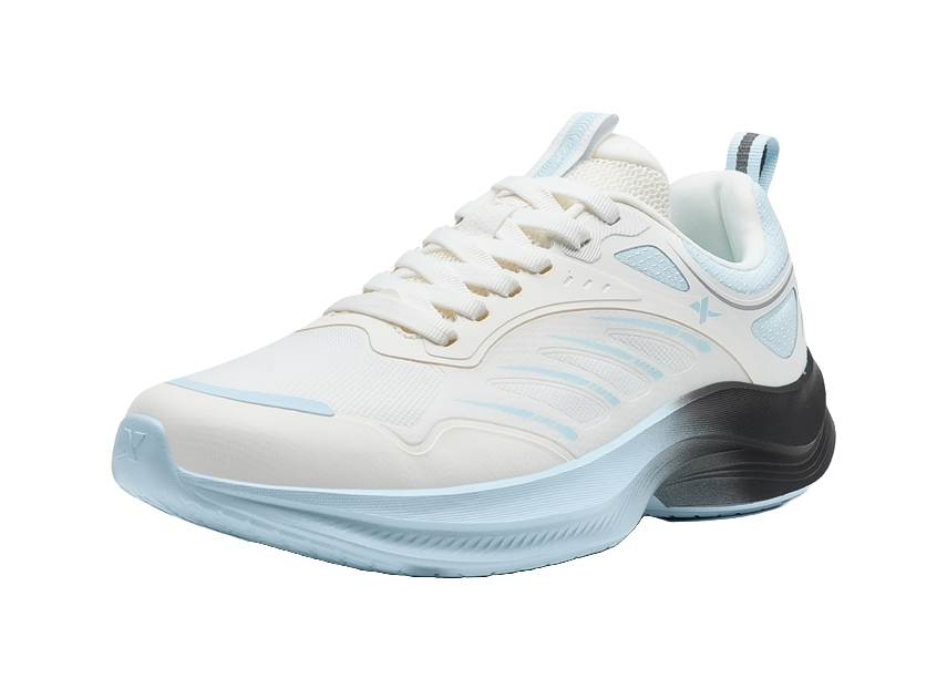 XTEP Feather Abrasion Resistant Breathable Coverage Low top Casual Running Shoes Men's White Blue 