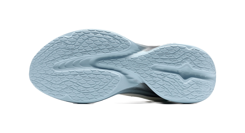 XTEP Feather Abrasion Resistant Breathable Coverage Low top Casual Running Shoes Men's White Blue 