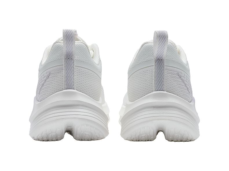 XTEP Feather Cushioning, Wear Resistant Low top Sprint Running Shoes Women's Sail White/Snow Cyan Purple 