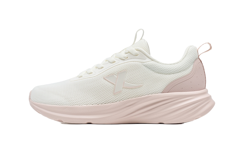 XTEP Feather Escape Wear resistant And Lightweight Low top Casual Running Shoes Women's Sail White Light Pink 