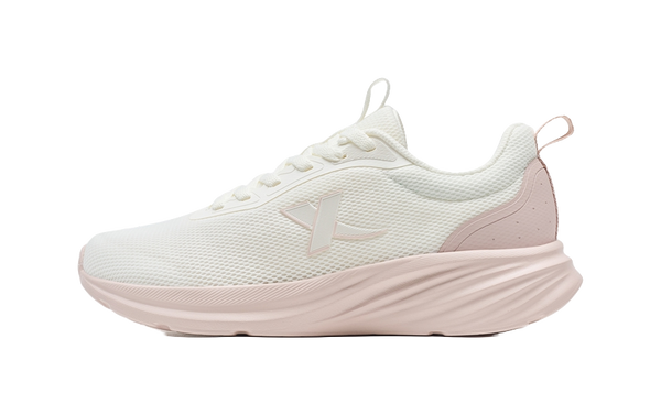 XTEP Feather Escape Wear resistant And Lightweight Low top Casual Running Shoes Women's Sail White Light Pink 