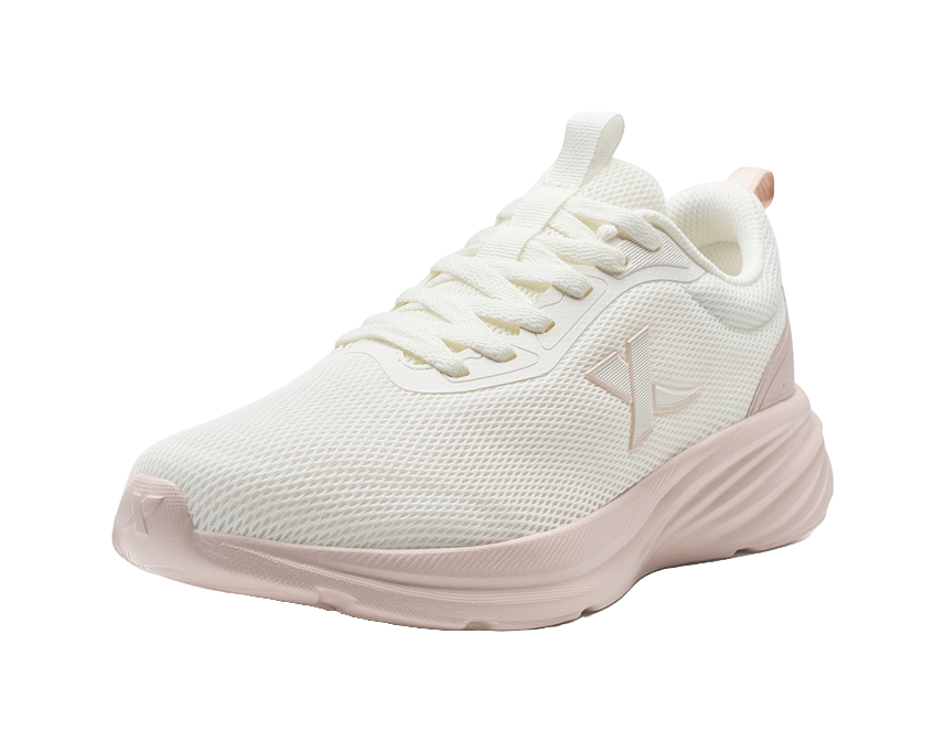 XTEP Feather Escape Wear resistant And Lightweight Low top Casual Running Shoes Women's Sail White Light Pink 