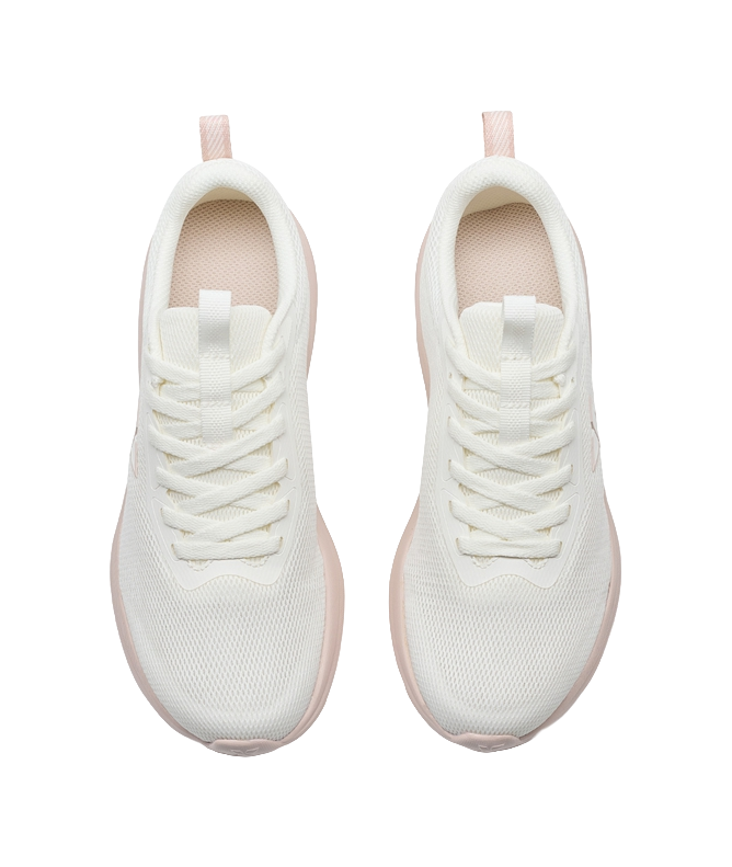 XTEP Feather Escape Wear resistant And Lightweight Low top Casual Running Shoes Women's Sail White Light Pink 