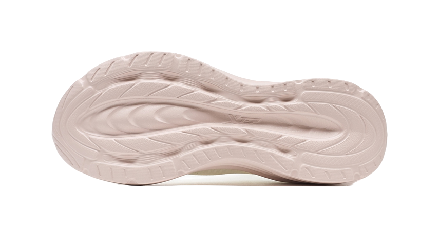 XTEP Feather Escape Wear resistant And Lightweight Low top Casual Running Shoes Women's Sail White Light Pink 