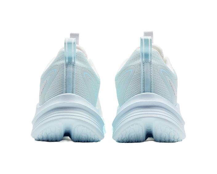 XTEP Feather Rebound Lightweight Low top Casual City Commute Running Shoes Women's Sail White Misty Blue 