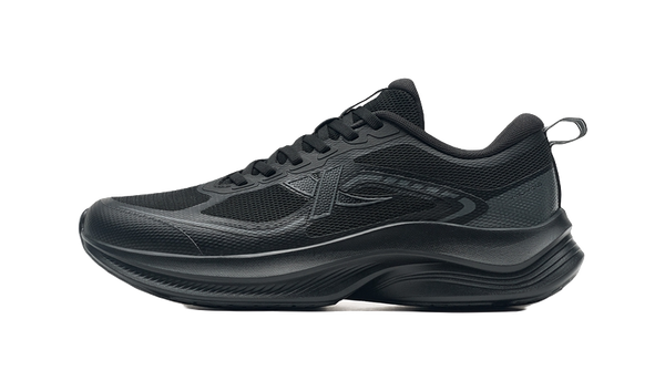 XTEP Feather Rebound Lightweight Low top Casual Sprint City Commute Running Shoes Men's Black 