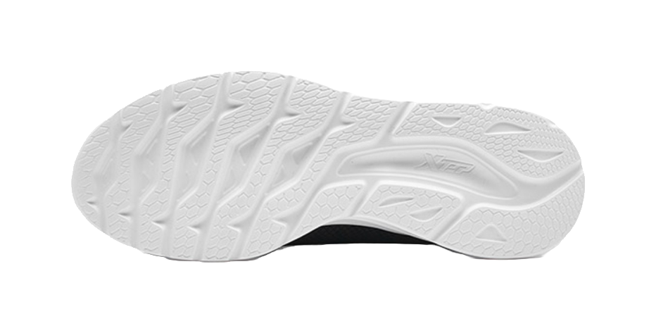 XTEP Feather Shock Absorbing, Non Slip, Wear Resistant, Breathable And Lightweight Low top Running Shoes Men's Black 