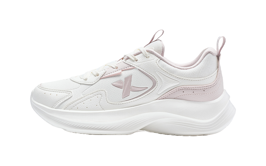 XTEP Feather Slip Resistant Abrasion Resistant Low top Running Shoes Women's White Pink 