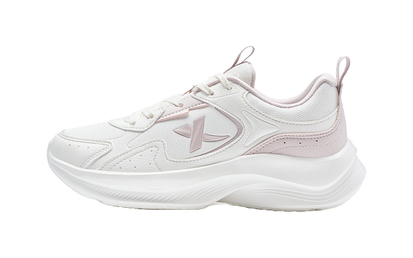 XTEP Feather Slip Resistant Abrasion Resistant Low top Running Shoes Women's White Pink 