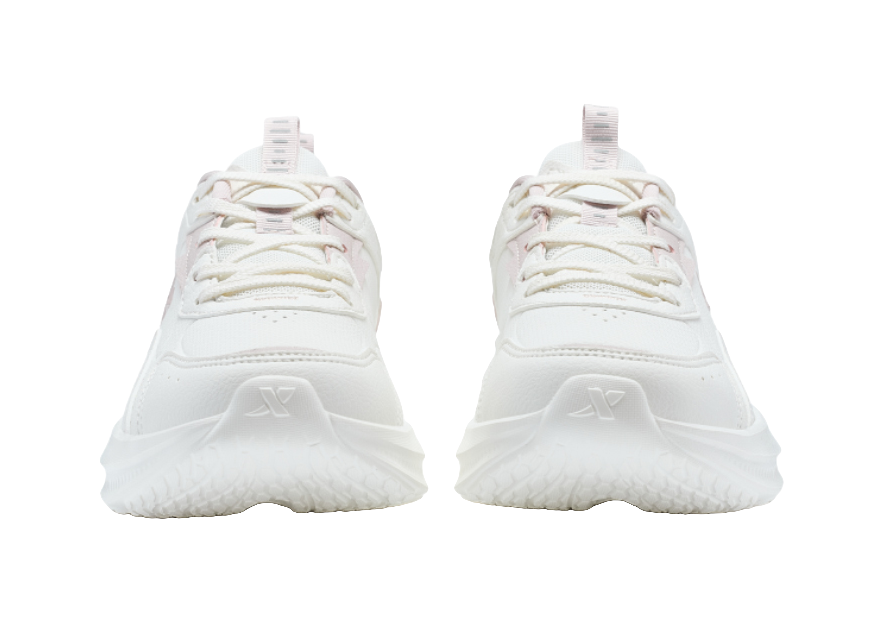 XTEP Feather Slip Resistant Abrasion Resistant Low top Running Shoes Women's White Pink 