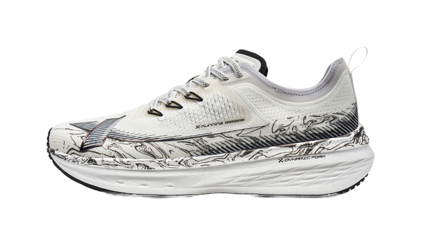 XTEP Five point Speed 2.0 Cushioning Low top Running Shoes Men's White Black 