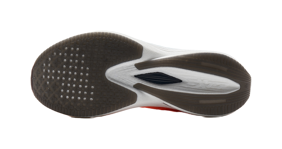 XTEP Integrated Molding Generation 1 Cushioning Wear-Resistant Low-Top Running Shoes Men's Fluorescent Soft Orange 