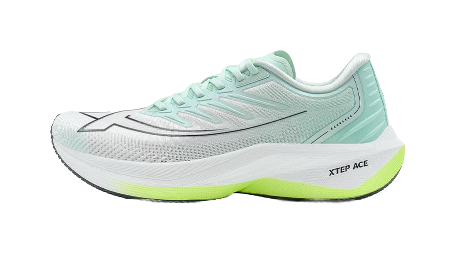 XTEP Integrated Molding Generation 1 Cushioning Wear-Resistant Low-Top Running Shoes Men's Foam Green/Sail White 