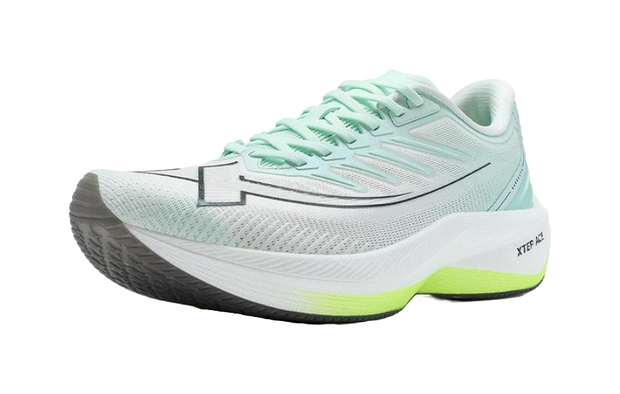 XTEP Integrated Molding Generation 1 Cushioning Wear-Resistant Low-Top Running Shoes Men's Foam Green/Sail White 
