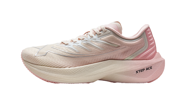 XTEP Integrated Molding Generation 1 Running Shoes Women's Low top Ivory Pink/Cherry Blossom Pink 