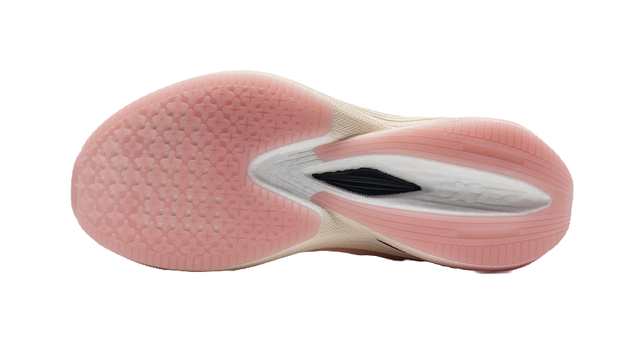 XTEP Integrated Molding Generation 1 Running Shoes Women's Low top Ivory Pink/Cherry Blossom Pink 