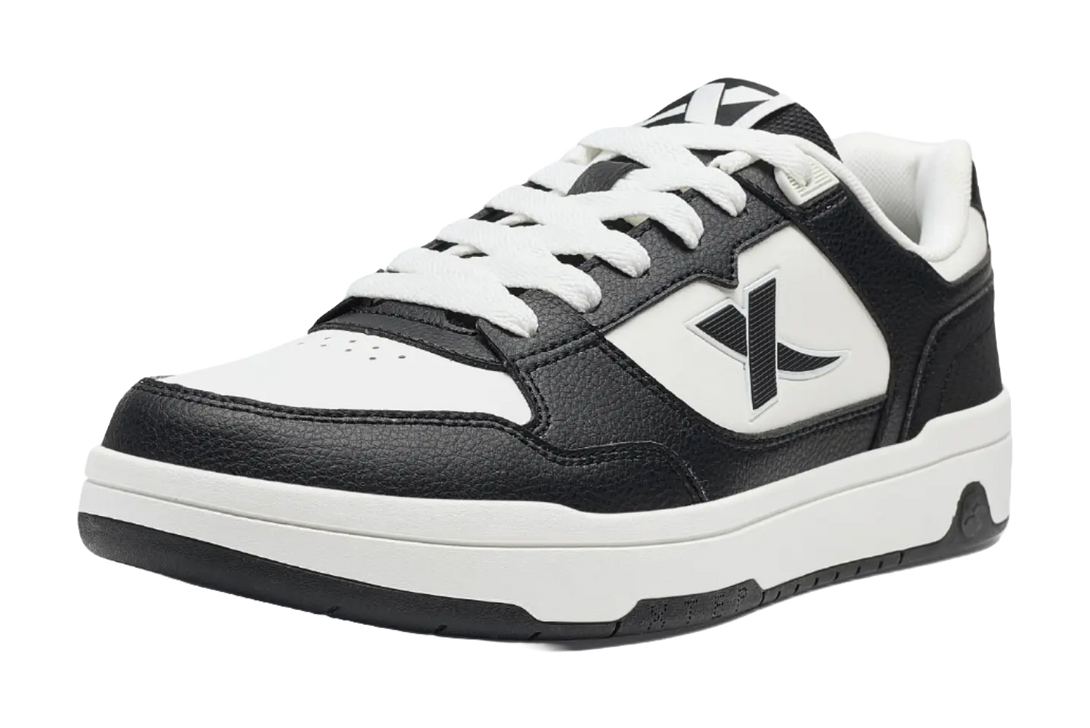 XTEP Lightweight Coverage Low-Top Skateboard Shoes Men's Black/Sail White 