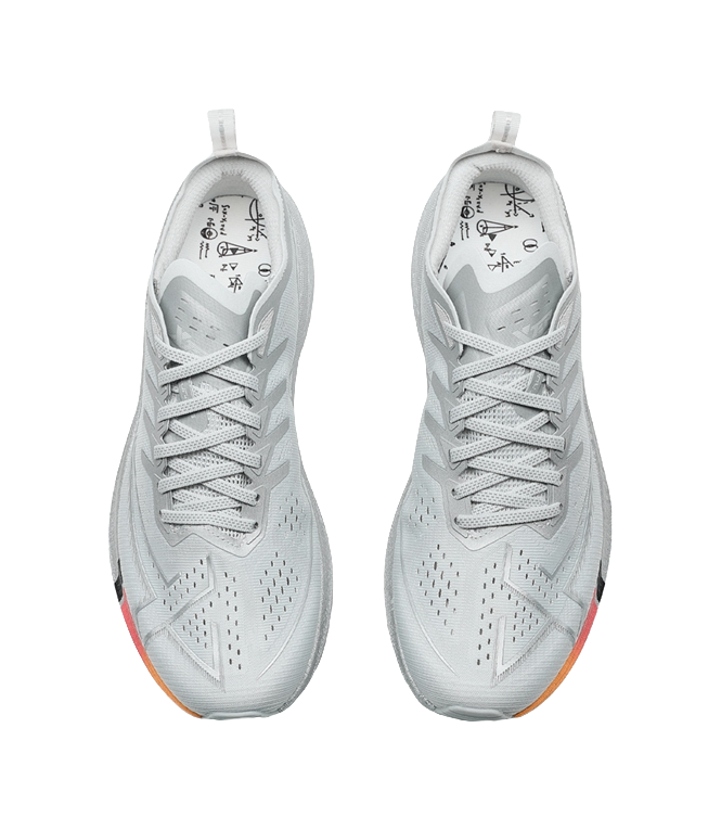 XTEP One Piece Molding 3 Running Shoes Men's Low top Silver, Lunar Stone Gray 