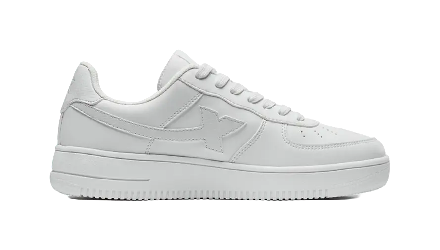 XTEP Slip Resistant Abrasion Resistant Low top Skateboard Shoes Mens White  vjsneaker.com