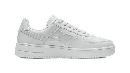 XTEP Slip Resistant Abrasion Resistant Low top Skateboard Shoes Mens White  vjsneaker.com
