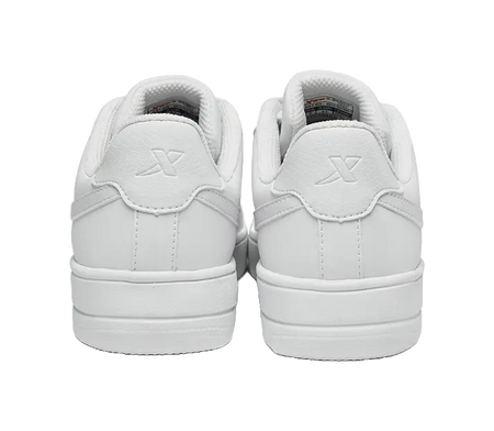 XTEP Slip Resistant Abrasion Resistant Low top Skateboard Shoes Mens White  vjsneaker.com