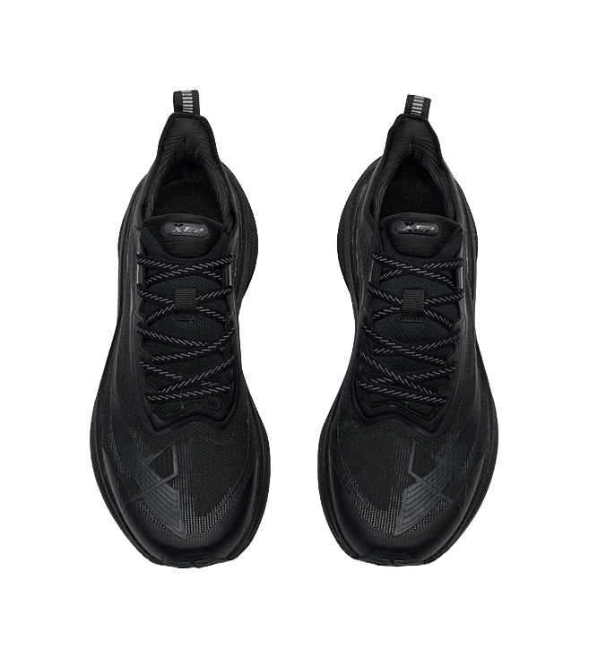 XTEP Two Thousand Kilometers 2.0 Anti Slip Wear Resistant Low Top Running Shoes Men's C Area Black Horse 