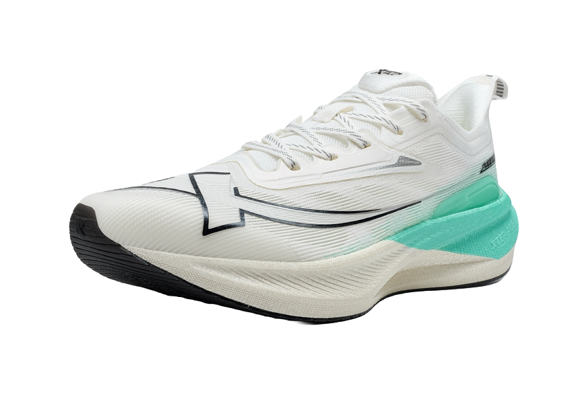 XTEP Two Thousand Kilometers 2.0 Anti Slip Wear Resistant Low Top Training Sprint Running Shoes Men's Sail White 