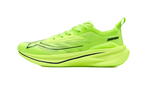 XTEP Two Thousand Kilometers 2.0 Running Shoes Men's Low top Fluorescent Lime Green/Black 