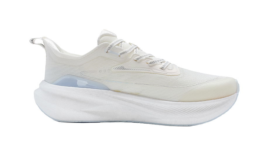 XTEP Two Thousand Kilometers 2.0 Running Shoes Women's Low top Sail White/Fluorescent Cherry Blossom Pink 