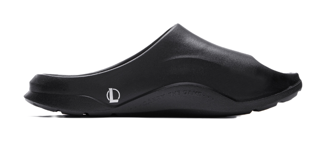 YINGXIONGLIANMENGYONGCHIPAIDUI x LiNing Soft Clap Slip Resistant Abrasion Resistant Slide Slippers Unisex Black 