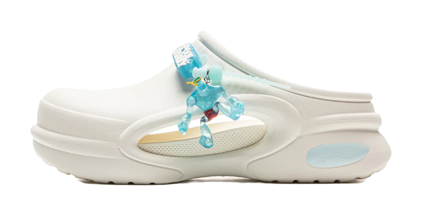 YINGXIONGLIANMENGYONGCHIPAIDUI x LiNing Soft Clogs Unisex White  VJSNEAKER