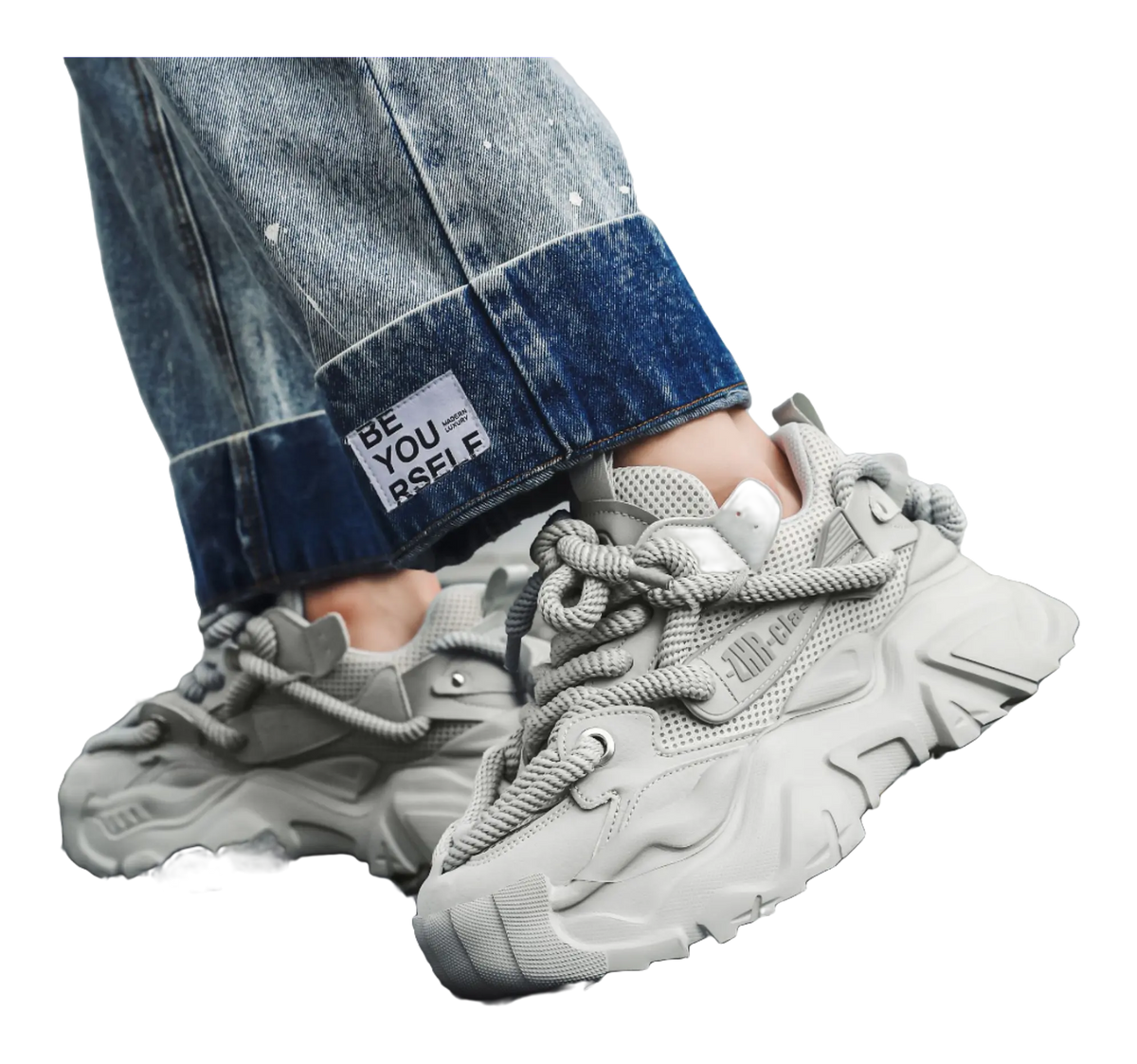 ZHR Flying Fish Model Breathable And Lightweight Low top Chunky Sneakers Unisex  VJSNEAKER