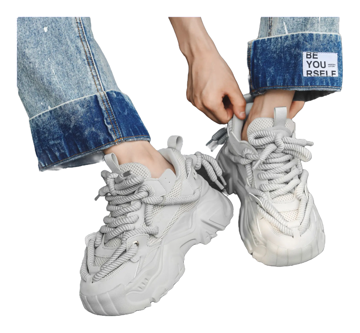 ZHR Flying Fish Model Breathable And Lightweight Low top Chunky Sneakers Unisex  VJSNEAKER