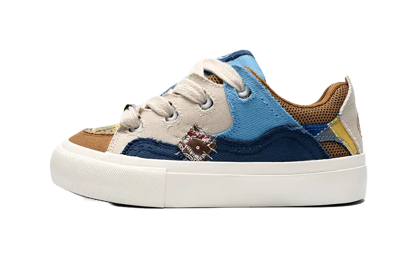 ZHR Skateboard Puffy Shoes Low top Skateboard Shoes Unisex Small Cookies 