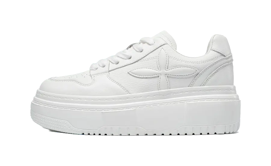 ZHR Waterproof, Lightweight, Height Increasing Stylish Skateboarding Shoes Women's White 