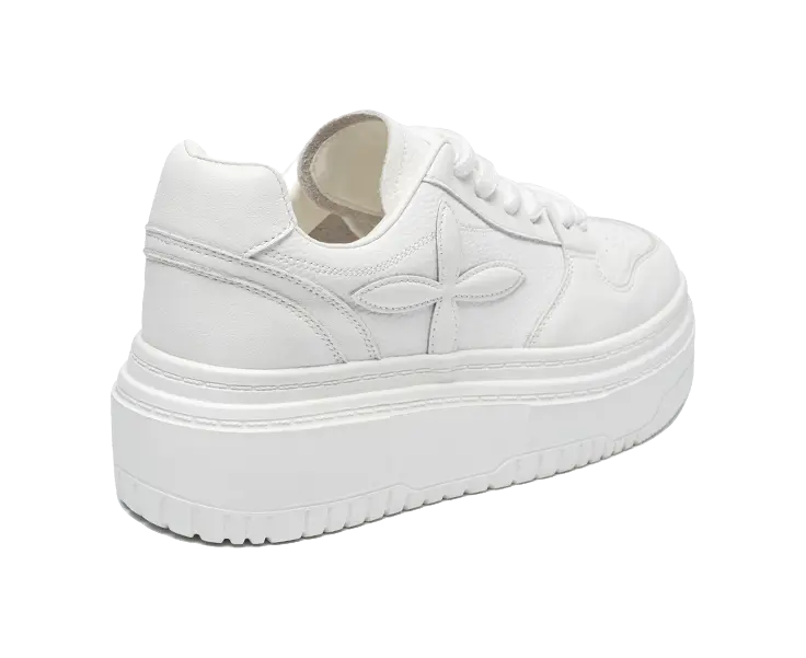 ZHR Waterproof, Lightweight, Height Increasing Stylish Skateboarding Shoes Women's White 