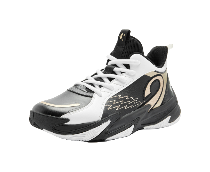 Jordan Shadow Breaking Young Comfortable, Versatile, Anti slip, Wear resistant, Middle cut Children's Basketball Shoes Black/Jordan White Youth  VJSNEAKER