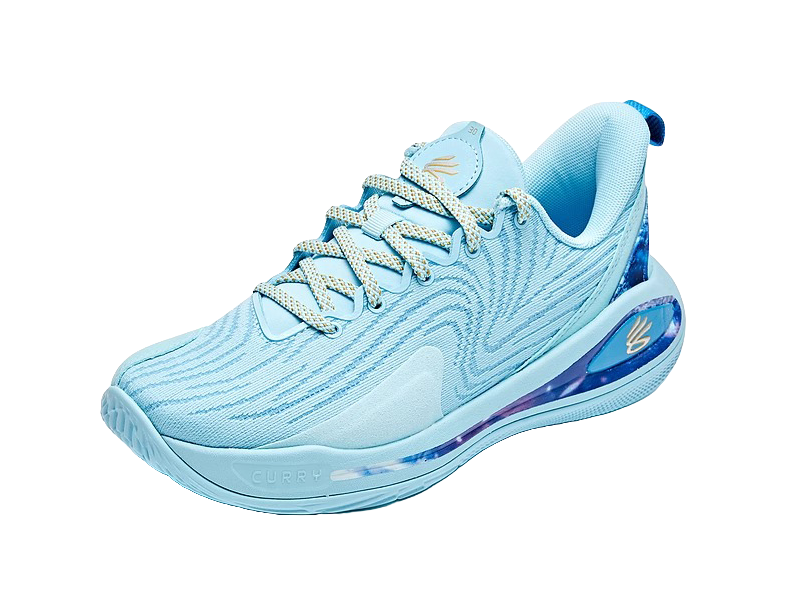 Under Armour Curry 12 Anti Slip Wear Resistant Low Top Childrens Basketball Shoes Blue Unisex  VJSNEAKER